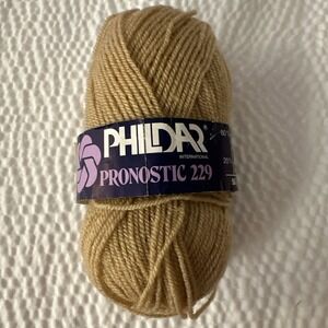 PHILDAR Pegase 229 Yarn ACRYLIC/WOOL (1.75 oz)‎ TAN  Vtg (NWT) Made In Belgium
